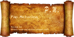 Pap Meluzina névjegykártya